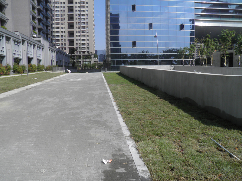 Pavé d'herbe en plastique long-10