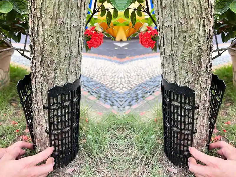 protecteurs de tronc d'arbre en plastique